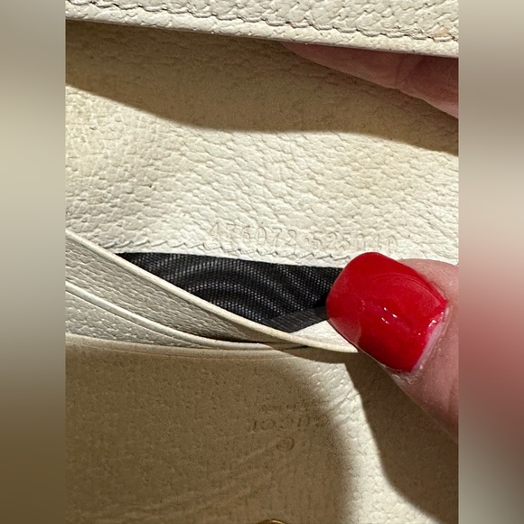 Gucci Cream Queen Margaret GG Coated Leather Compact Wallet W/Box and Dustbag - Picture 12 of 13